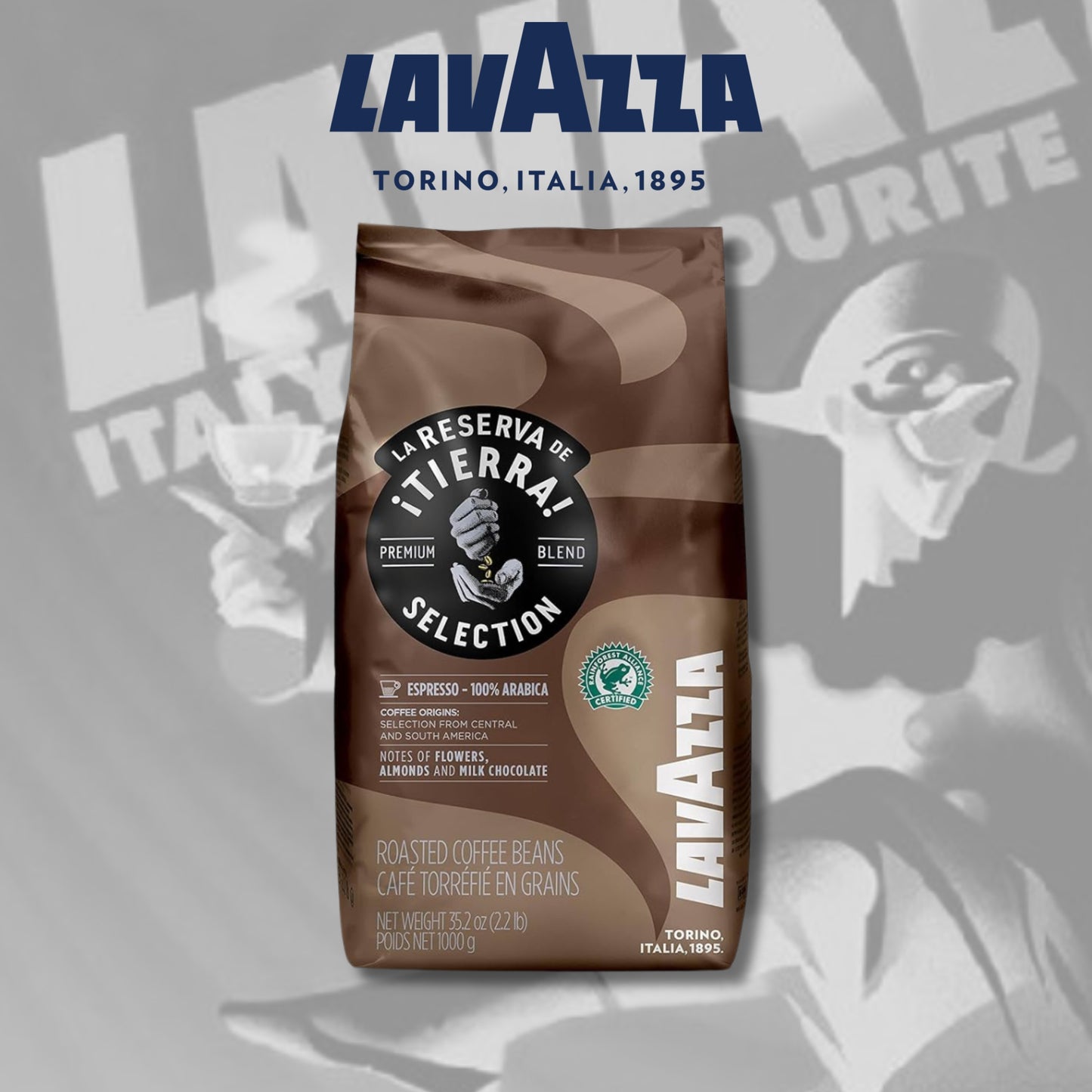 LavAzza 'Tierra - RFA' Coffee Beans