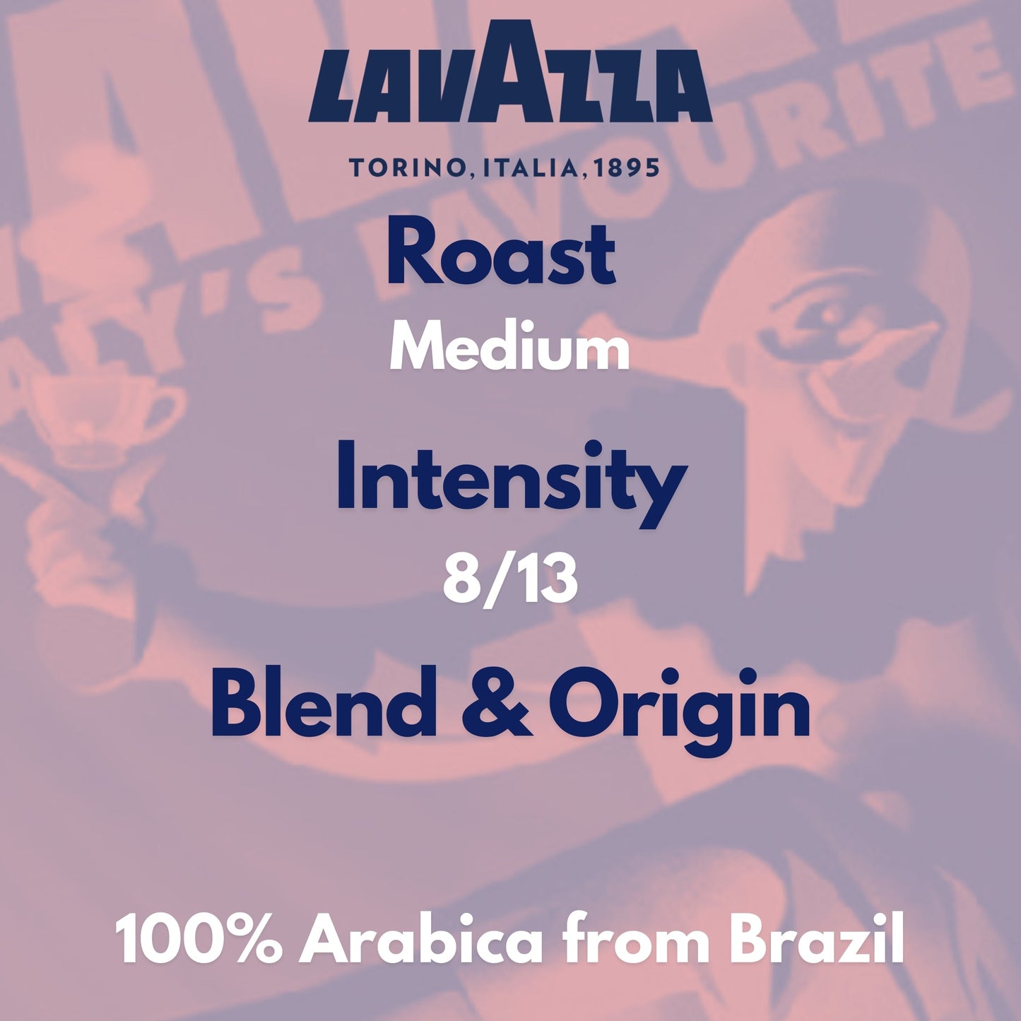 LavAzza 'Aroma Top' Coffee Beans, Enjoy a stunning medium strength blend with 100% Arabica beans. Extra discount on 6 bags! Flavor notes include cereal, dried fruit, and chocolate., Lavazza Coffee Beans
