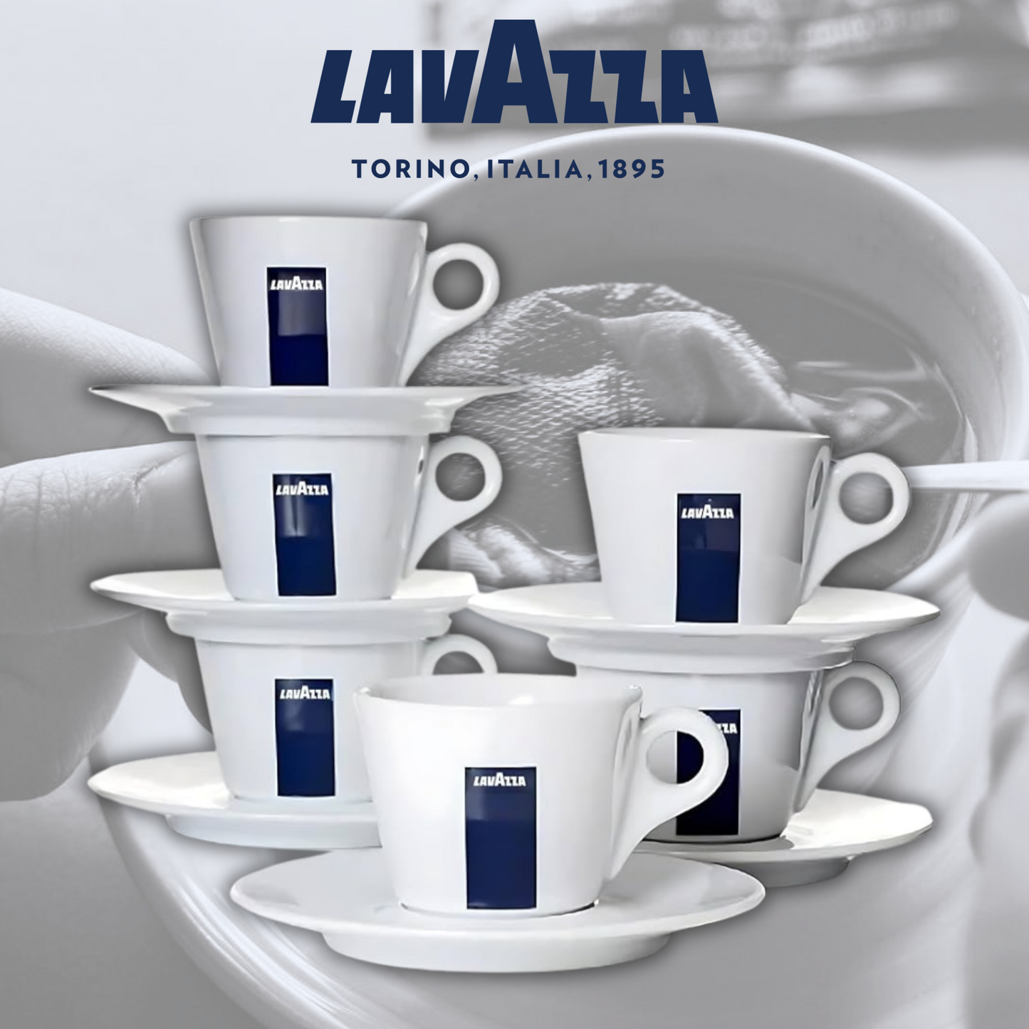 LavAzza Luxury Cups and Saucers